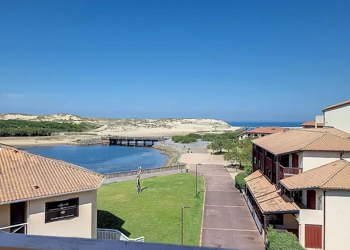 V-marin 04-vieux Boucau 2 Avec Superbe Vue Sur Le Marin Dans Avec Piscine